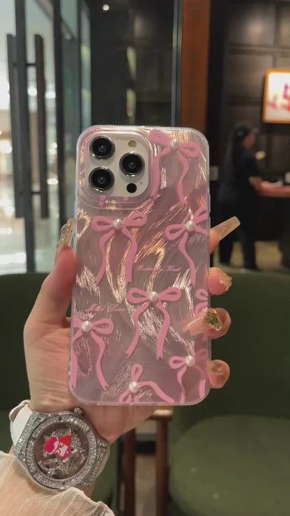 Pearl Bow Gradient Case