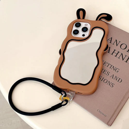 Bunny Mirror Case Iph 11 to 16 Pro Max