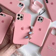 IPHONE BABY PINK SILICONE CASE.